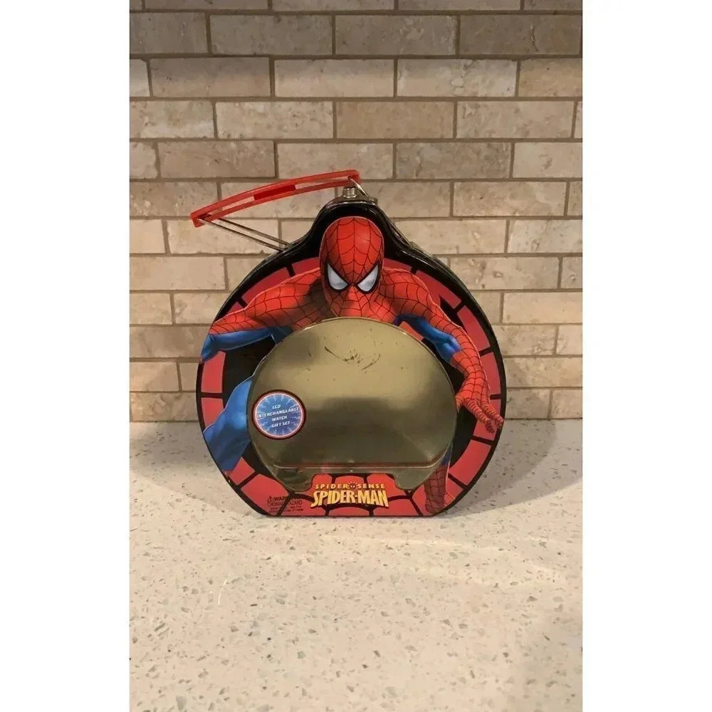 spiderman tin box